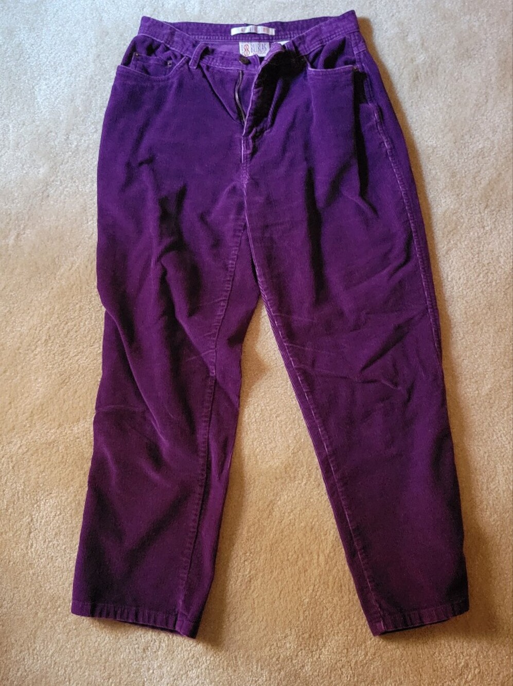 Bill Blass Deep Purple Corduroy Jeans